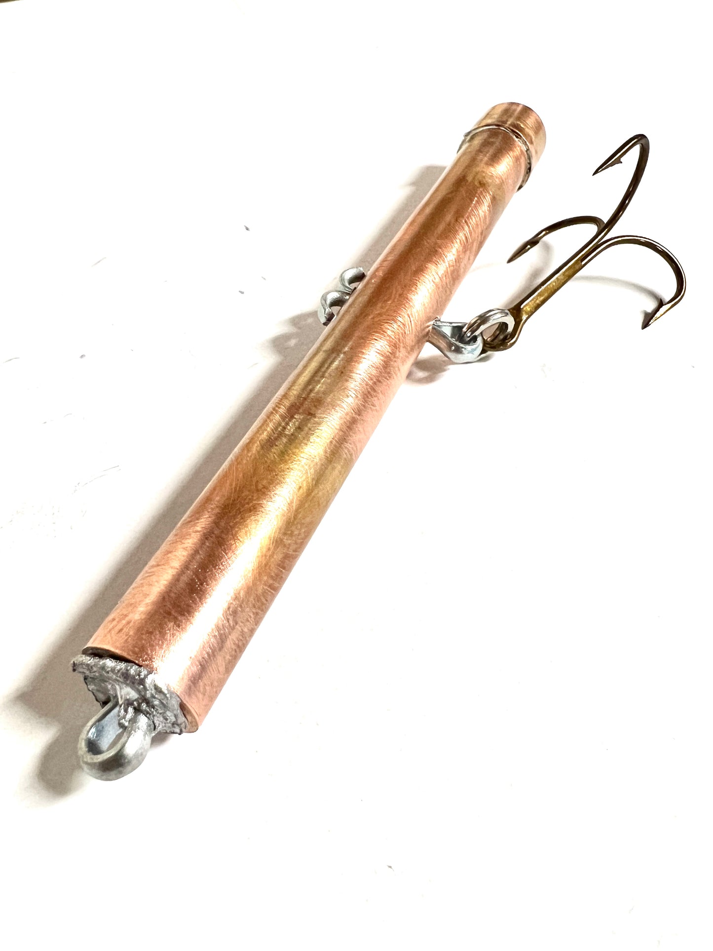 Lingcod fishing copper pipe jig