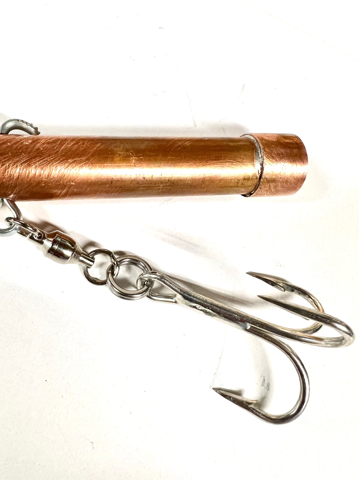 Lingcod fishing tackle stainless steel treble hook and barrel swivel