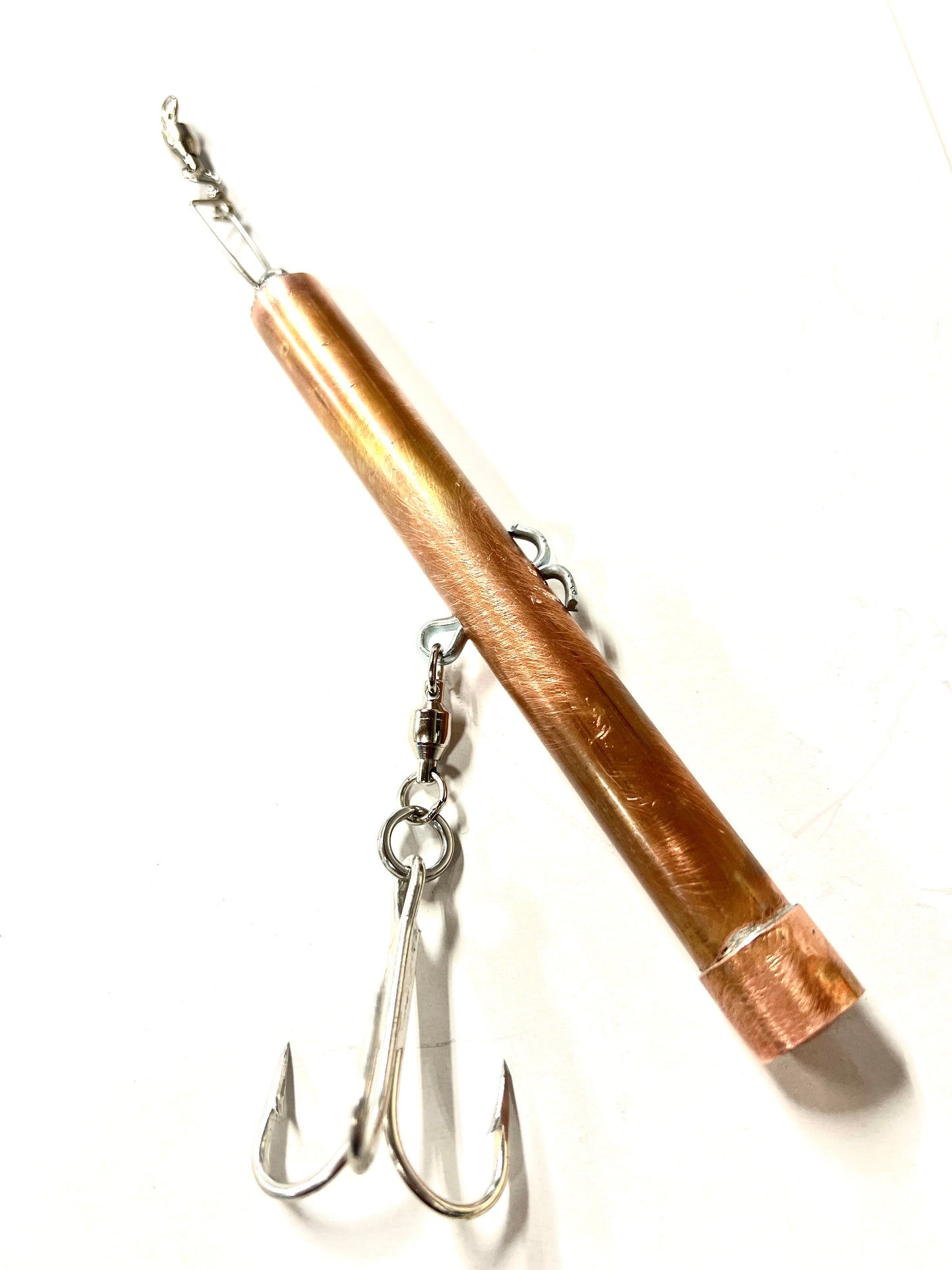 Metal pipe jig for lingcod fishing