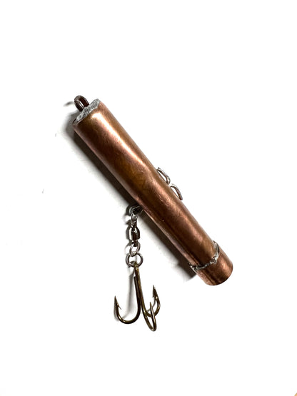 Copper Pipe Jig 8oz Deluxe Version with Barrel Swivel