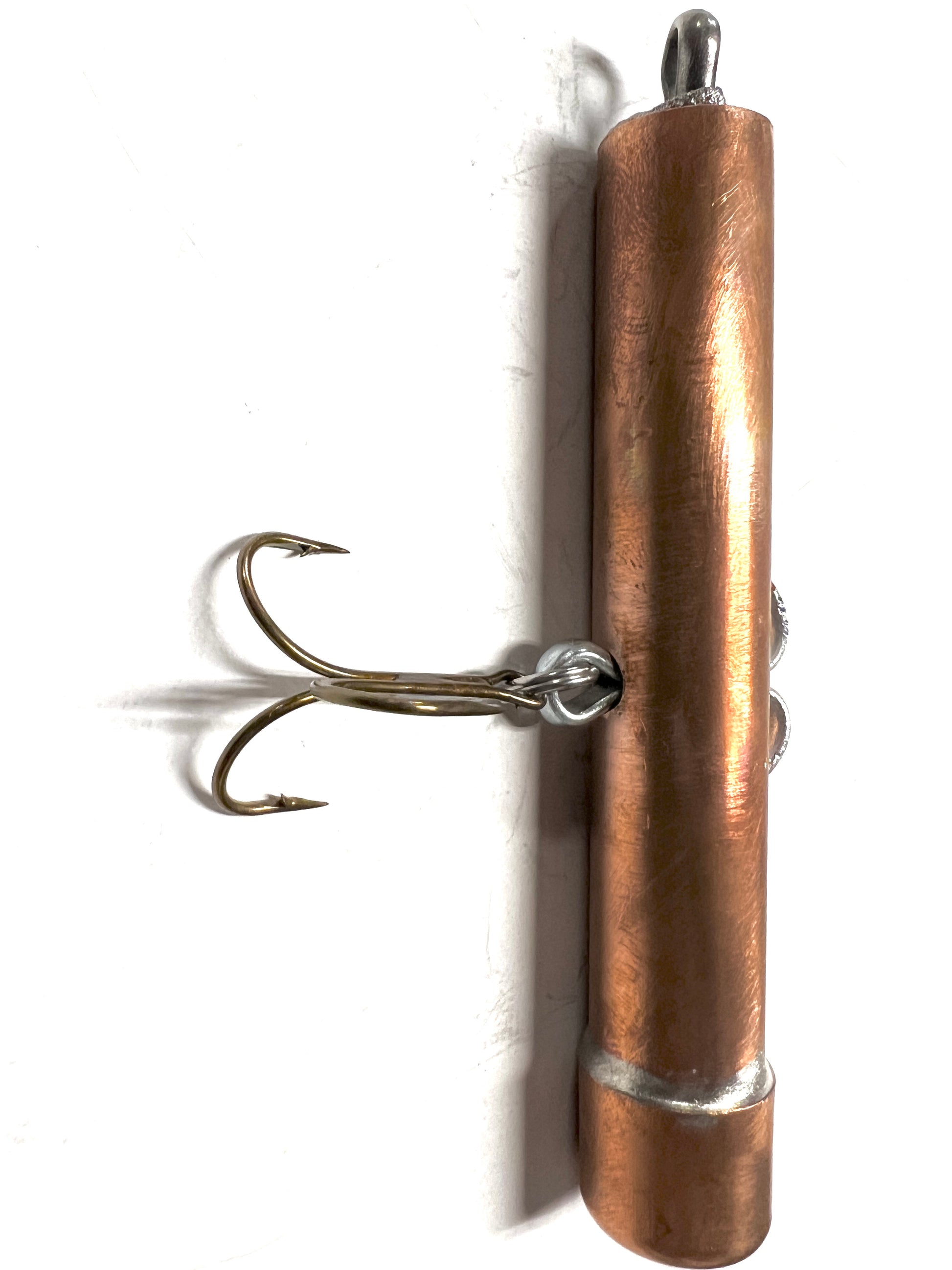 copper pipe fishing lure Lil' Whiskey Pipe Jig 8oz – RockFishingLures.com