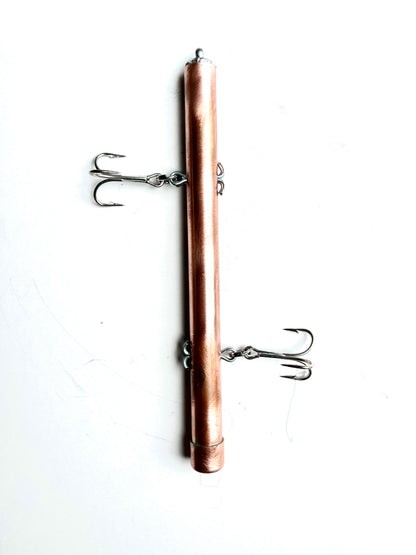 Basic Pipe Jig Weighing 16 ounces with two treble hooks